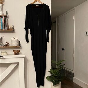 Acne Black Zippered Vintage Oversized Jumpsuit Size Medium